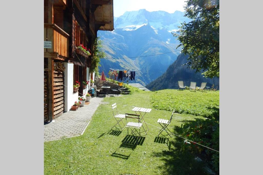 Olle And Maria'S B&B- Apartment Gimmelwald Exterior photo